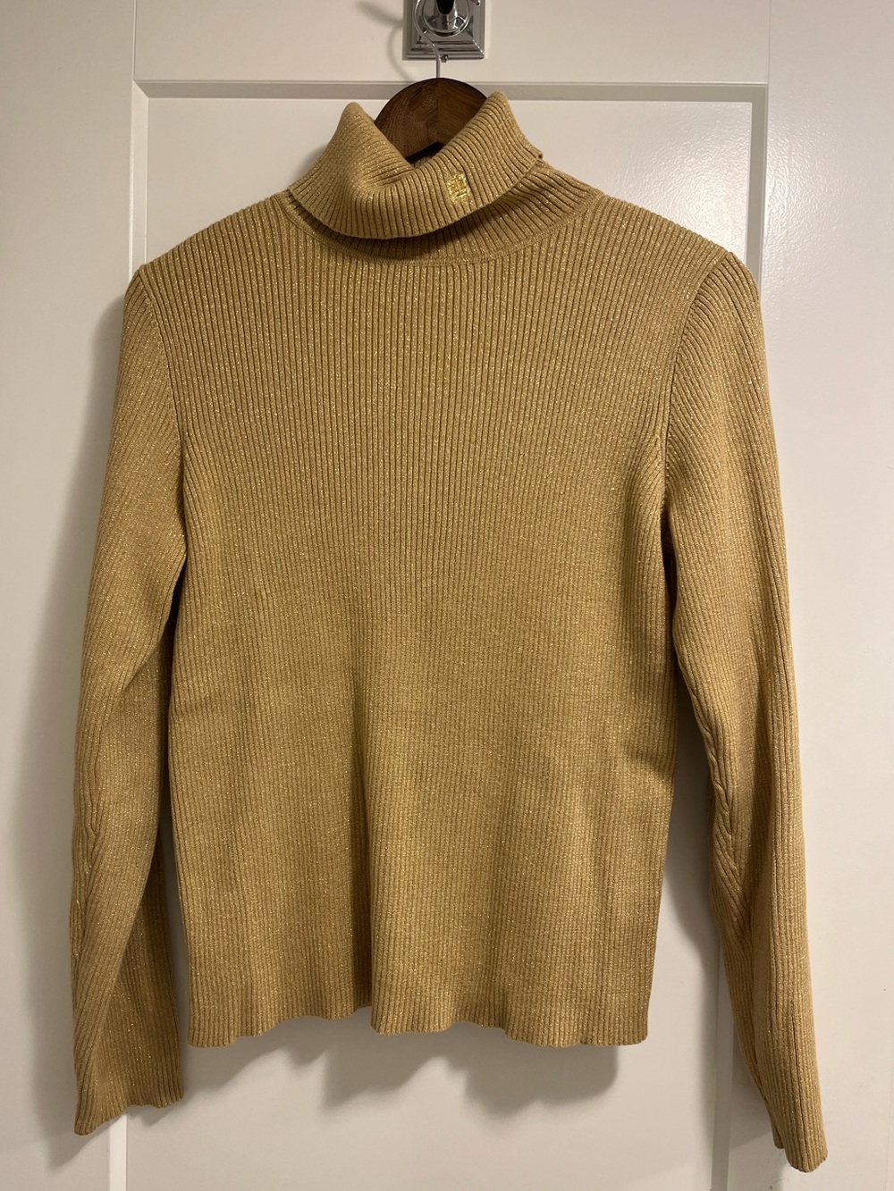 Ralph Lauren - Camel Ribbed Turtleneck Sweater